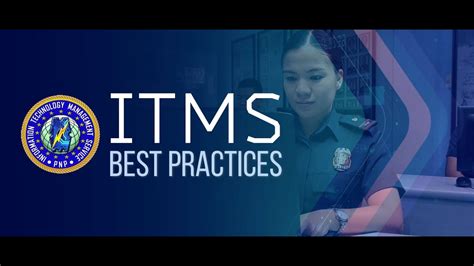 itms pnp|ITMS Emerging Best Practices AVP .